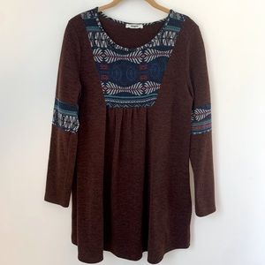 Eloges Tribal Mini Sweater Tunic